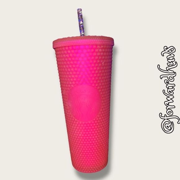Summer 2021 Limited Edition | Starbucks Pink 24 oz Tumbler | Replacement Straw - Picture 1 of 12